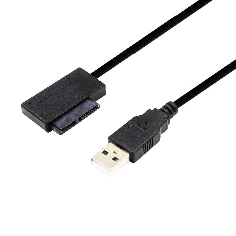 SATA to USB 3.0/2.0 13-Pin Adapter Cable for Laptop DVD Drive SATA USB Adapter Cable HIP USB2.0 0.25m