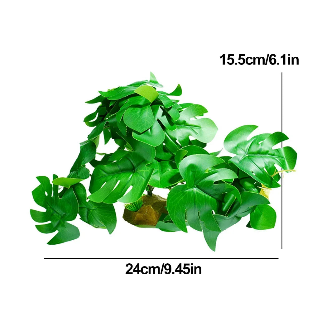 Plant Rainforest Habitat Decoration Reptile Breeding Farm Water Tank Grass Rainforest Landscape Decoration HIP 03
