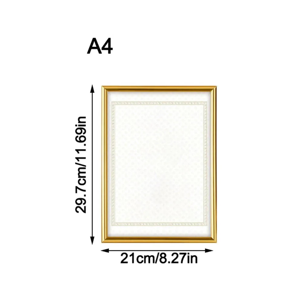 A4 Certificate Frame – PVC Document & Award Display Holder Certificate Frame HIP