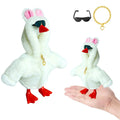 7-inch Mini Office Desk Goose Hoodie Set Ornament Mini Porch Goose Hoodie Ornament Handicraft Decoration Accessories HIP White Rabbit Clothes