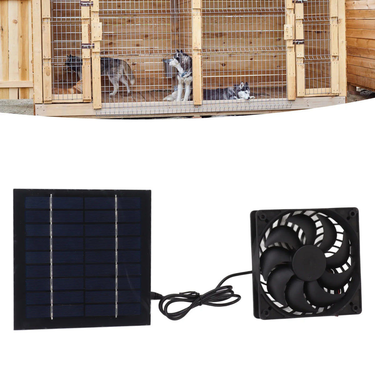 10W Solar Panel Fan Kit Solar Powered Fan for Small Greenhouses Doghouses Sheds Ventilation Greenhouse Solar Powered Fan HIP