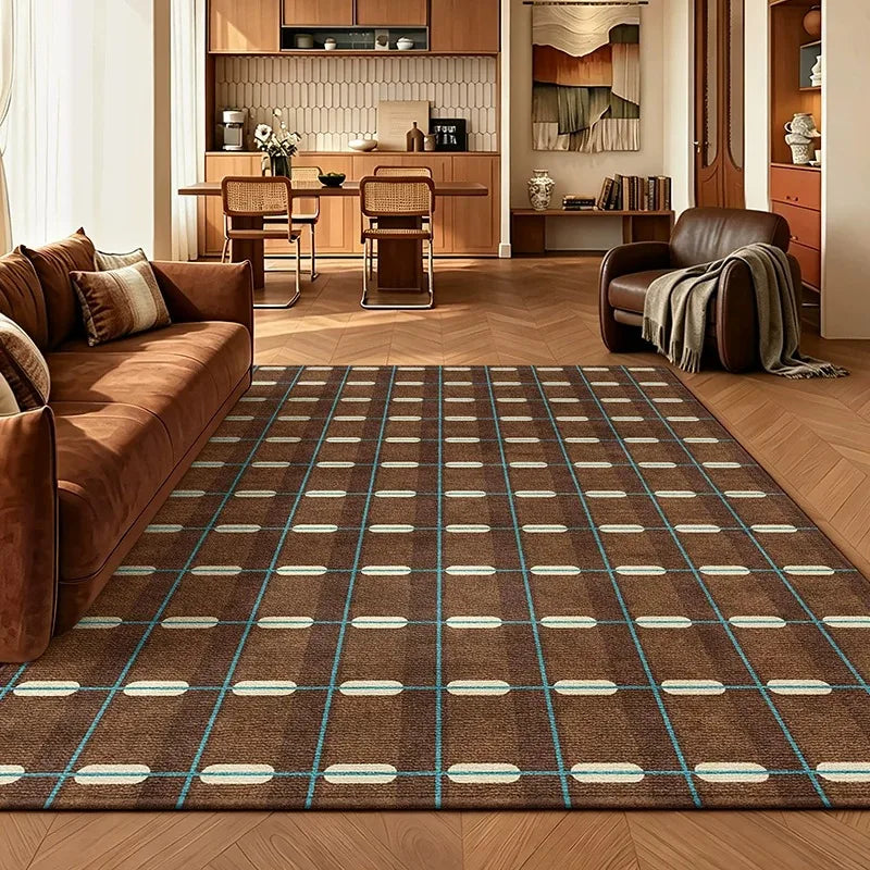 Large Geometric Loop Pile Area Rug – Stain & Wear Resistant Area Rug HIP GU6604-QD 120x160cm