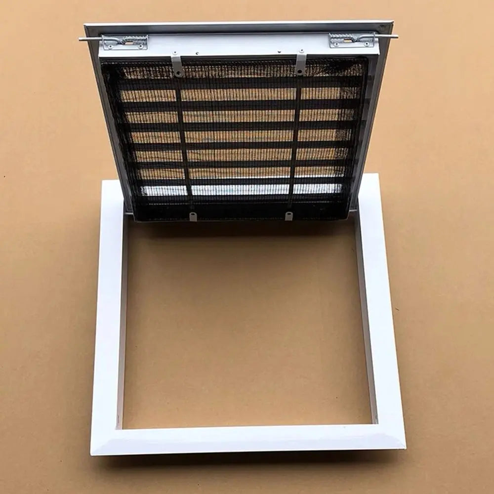 Aluminum Alloy Square Air Vent Grille with Mesh – White Air Vent Grille HIP