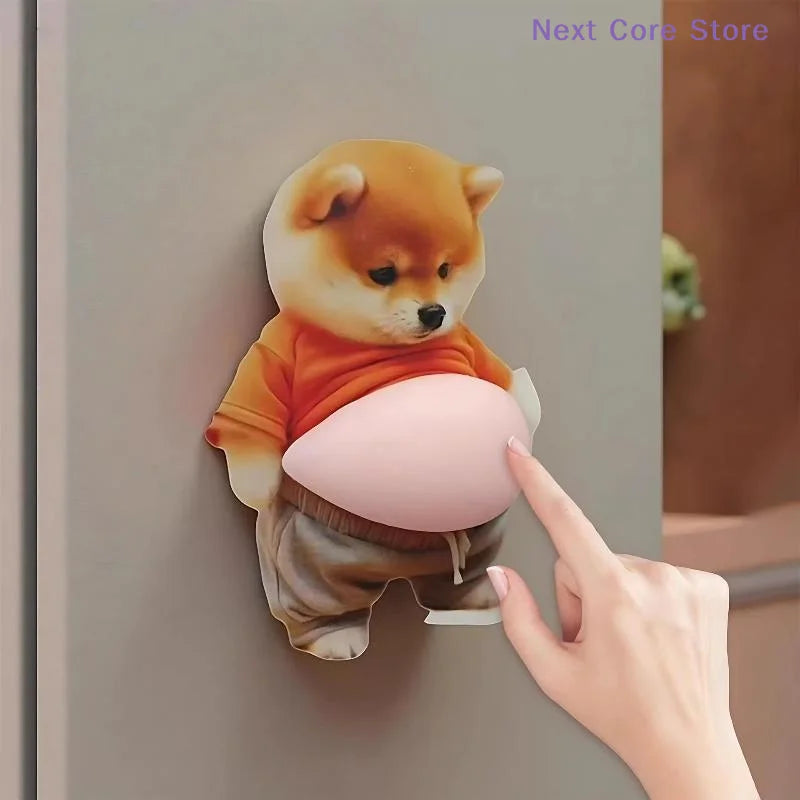 Kawaii 3D Cat & Dog Silicone Belly Stickers | DIY Phone & Car 3D Silicone Stickers HIP