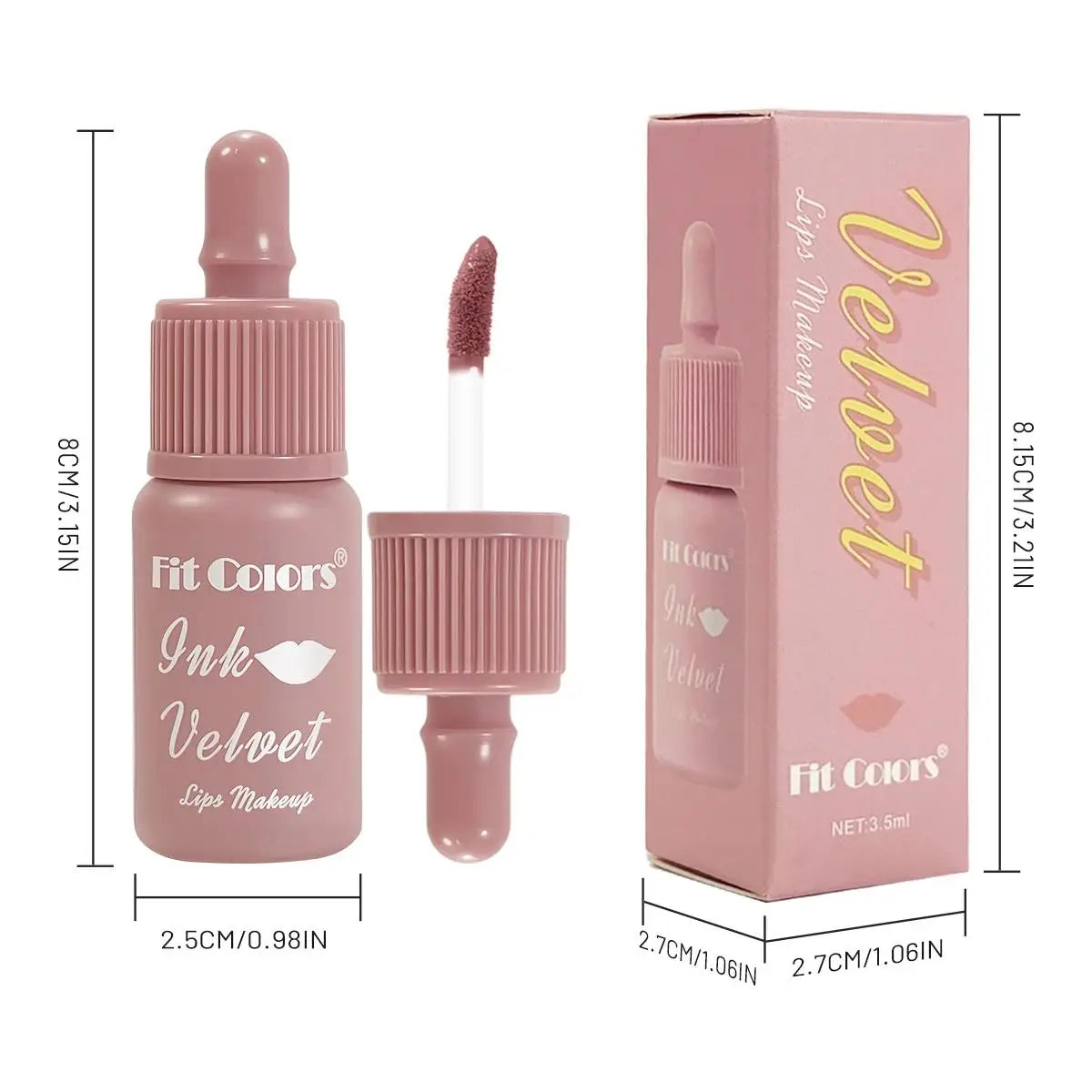 Fit Colors Velvet Matte Liquid Lipstick – Non-Stick Waterproof Liquid Lipstick HIP
