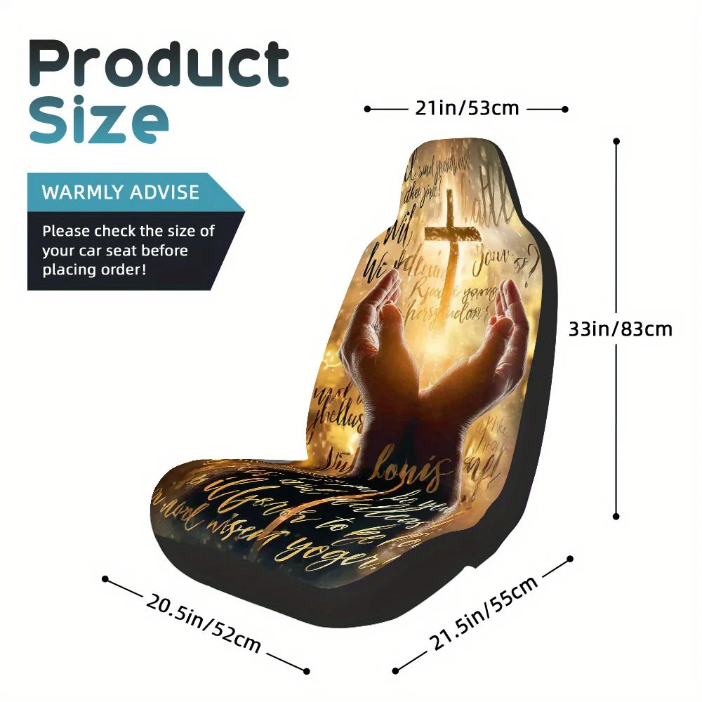 Prayer Hands Art Print Car Seat Covers – Set of 2 Car Seat Covers HIP