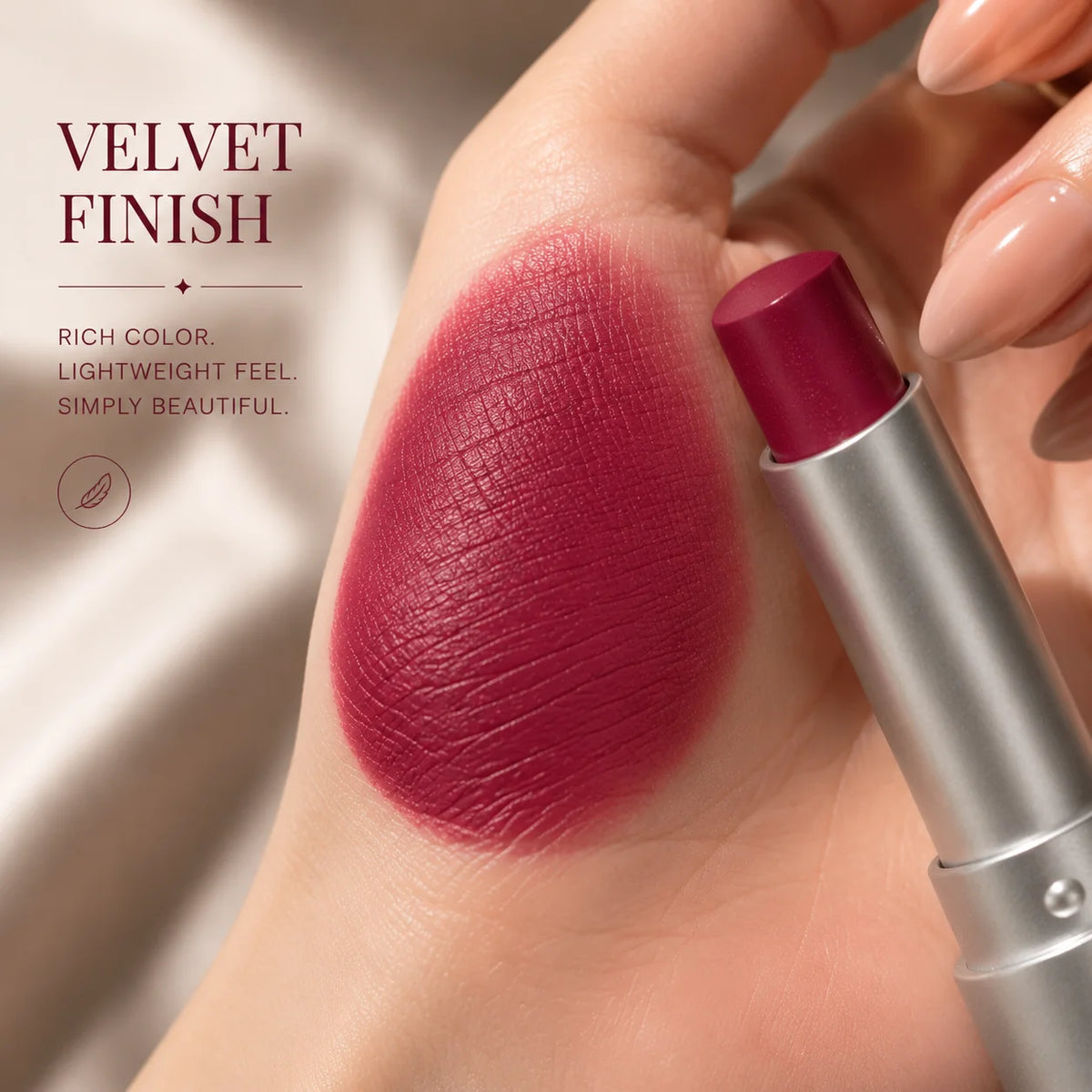 JUJU Dream Matte Lipstick – Velvet High-Pigment Long-Lasting Matte Lipstick HIP