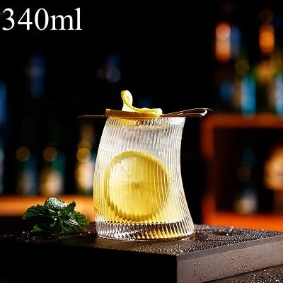 Sail-Shaped Rolling Glass Cup 500ml/340ml – Bar Drinkware Cocktail Glass HIP 340ml 1pcs