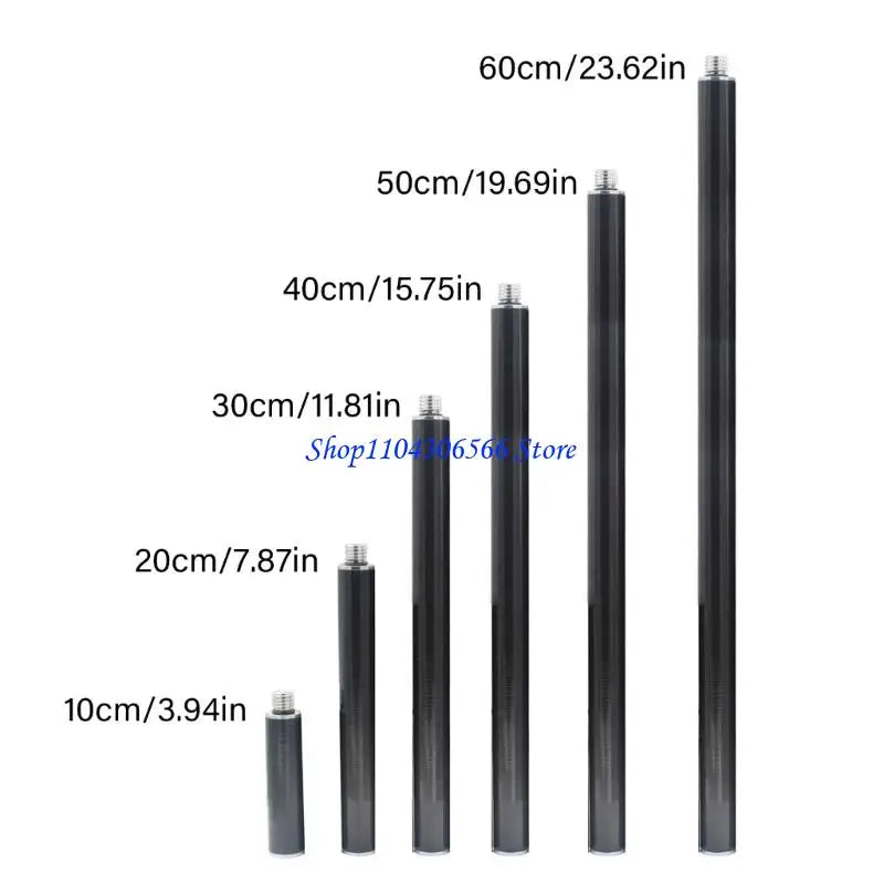25mm Carbon Fiber Extension Tube 5/8-11 Thread | 6 Lengths Survey Extension Rod HIP