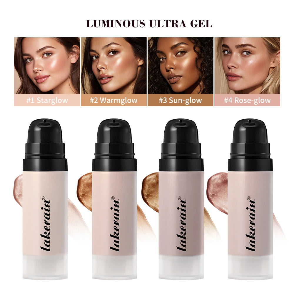 Highlight Foundation Glowy Super Gel Lightweight Dewy Multipurpose Llluminator Primer Moisturizing Nourish Non-Sticky Primer HIP