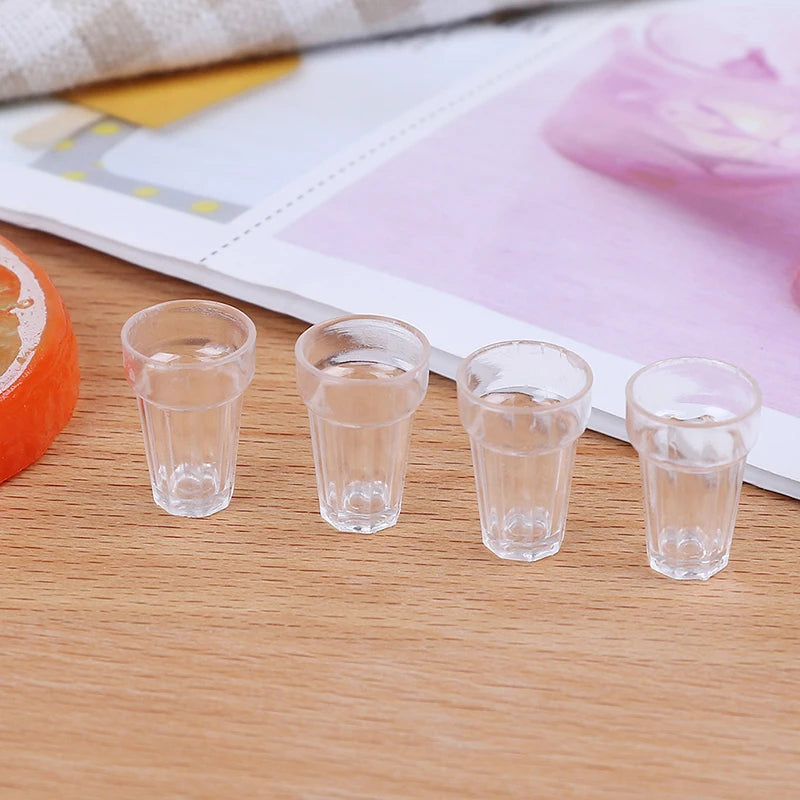 4-Piece Miniature Resin Drink Cups – Dollhouse DIY Decor Miniature Craft Props HIP Default Title