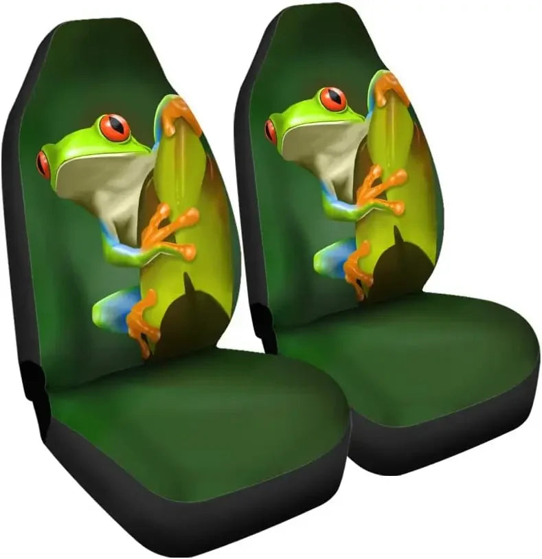 Tree Frog Car Seat Covers Set of 2 – Universal Front Fit Car Seat Covers HIP 11