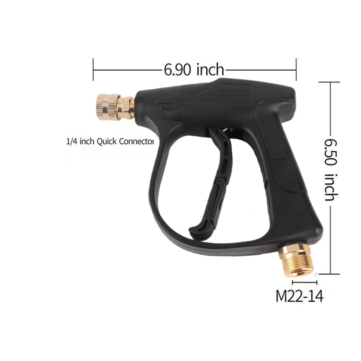High Pressure Washer High Power Washer 4350PSI Easy To Assemble with 1/4inch Quick Connector for Siding for Window Cleaning HIP