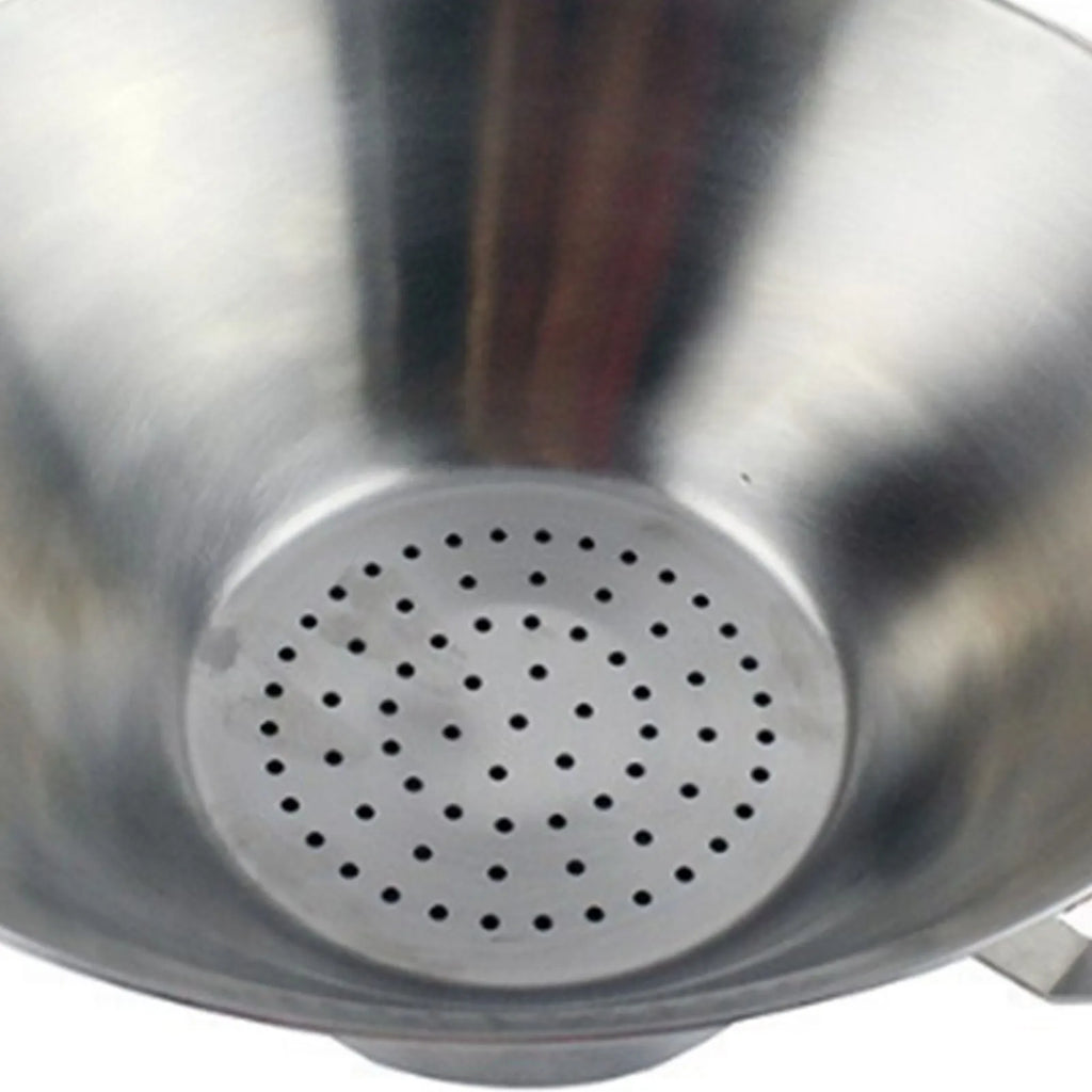 French Fries Oil Strainer 304 Stainless Steel Grease Funnel Food Draining Bowl with Oil Catcher for Home Kitchen Commercial HIP