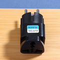 2-in-1 Universal Travel Plug Adapter Type E/F – EU Black Travel Plug Adapter HIP Black