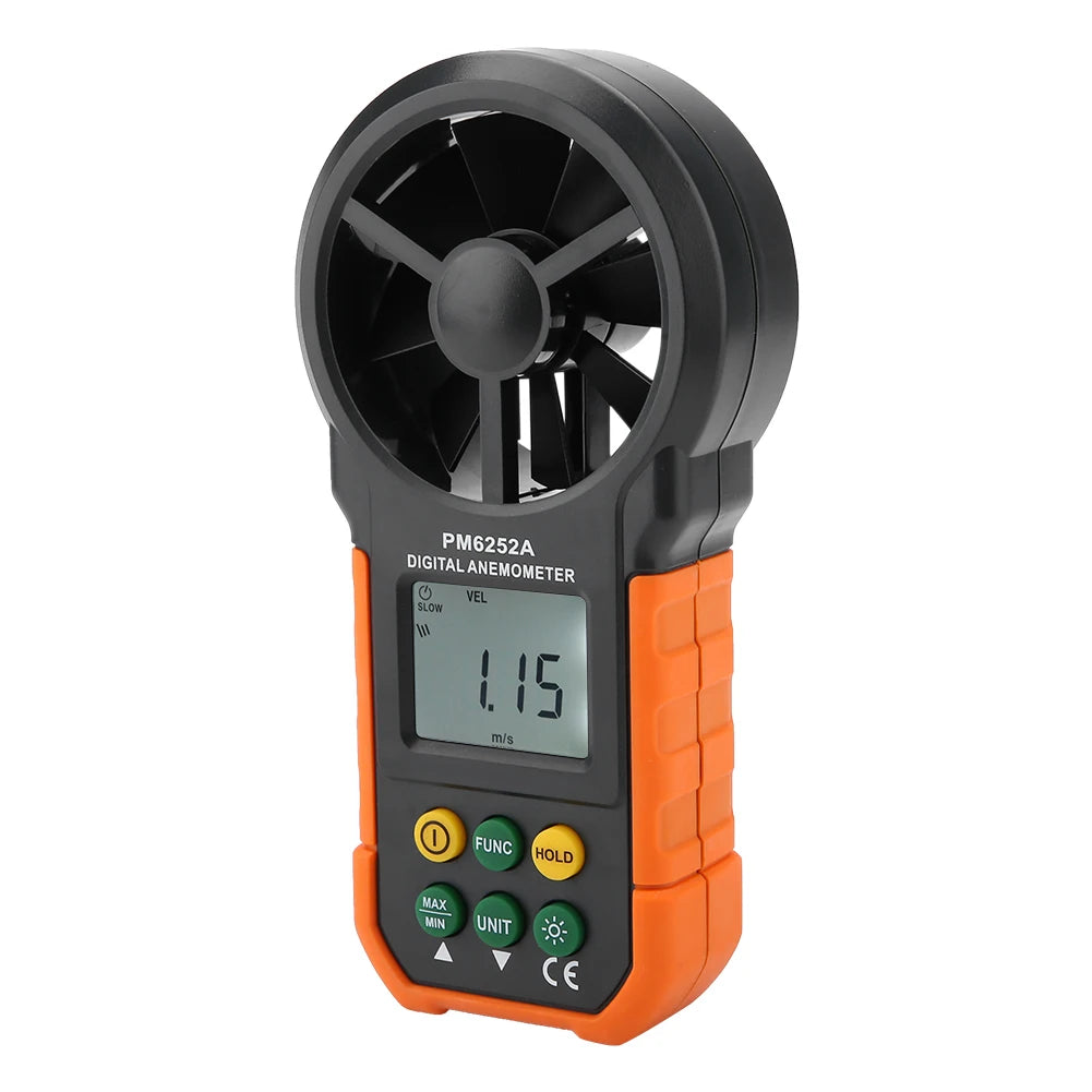 Digital Anemometer Anemometer PEAKMETER PM6252A Digital Wind Speed Meter Air Volume Measuring Anemometer Wind Speed Meter HIP