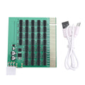 PCIe 16X Slot Tester PCIe 16X Test Card with Light PCI Express Slot Motherboard Diagnostic Tester Support Type C Power Supply HIP Blue