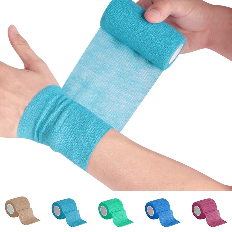 8-Color Elastic Self-Adhesive Gauze Bandage – Sports Wrap Sports Bandage Wrap HIP