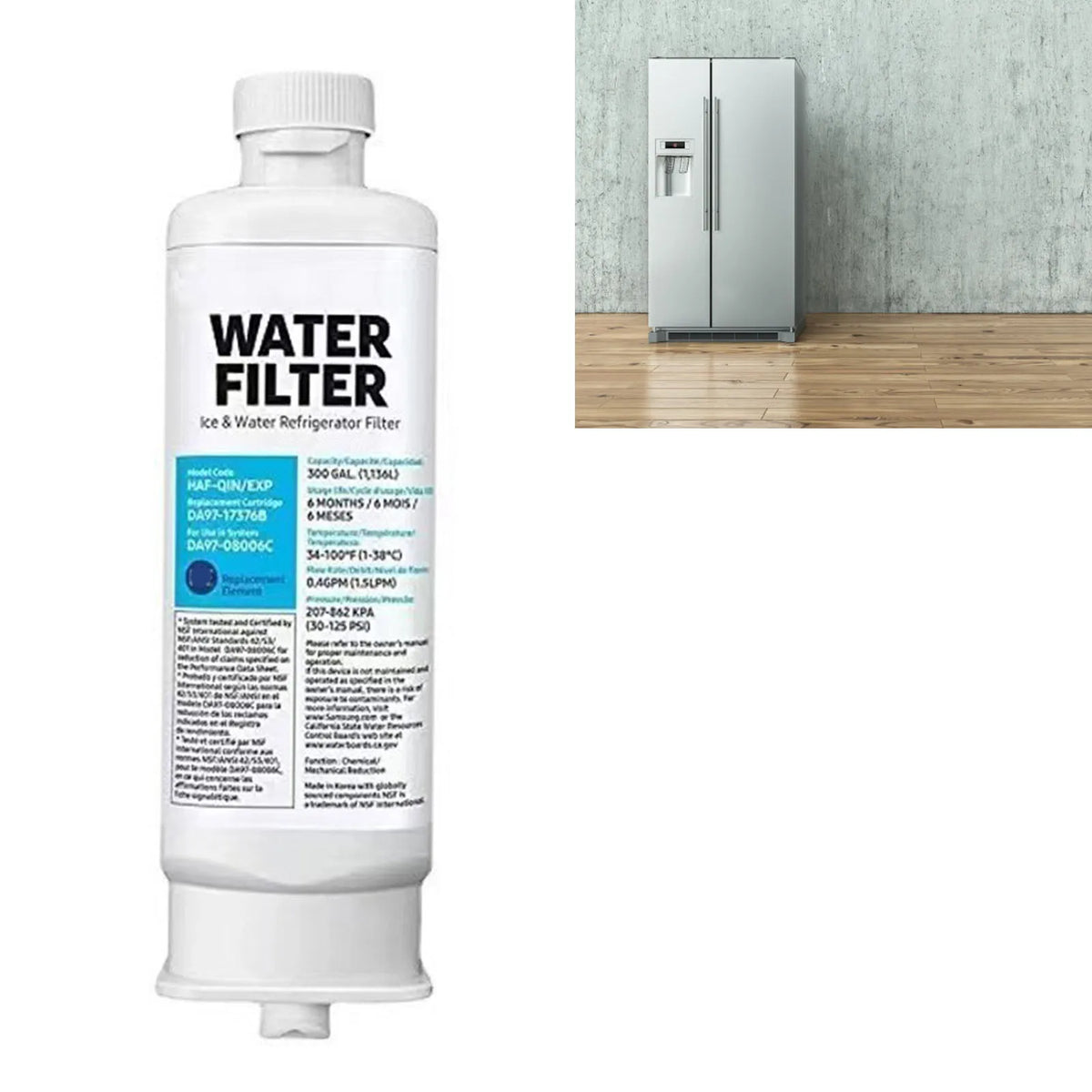 Refrigerator Water Filter DA97 17376B Leakage Proof Replacement Fridge Water Filter for Home Refrigerator Water Filter HIP