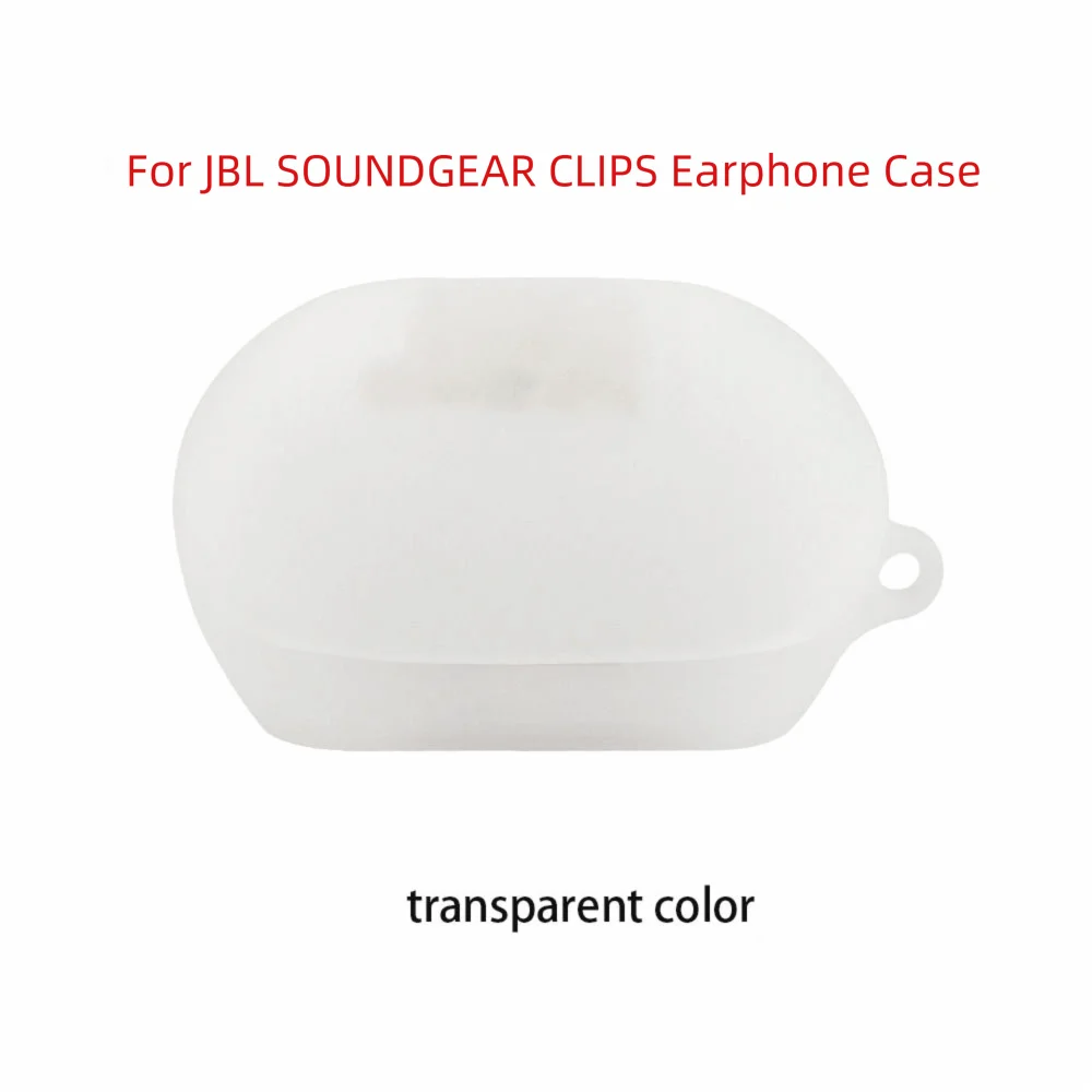 Silicone Earphone Case with Carabiner for JBL SOUNDGEAR CLIPS Earphone Case Cover HIP