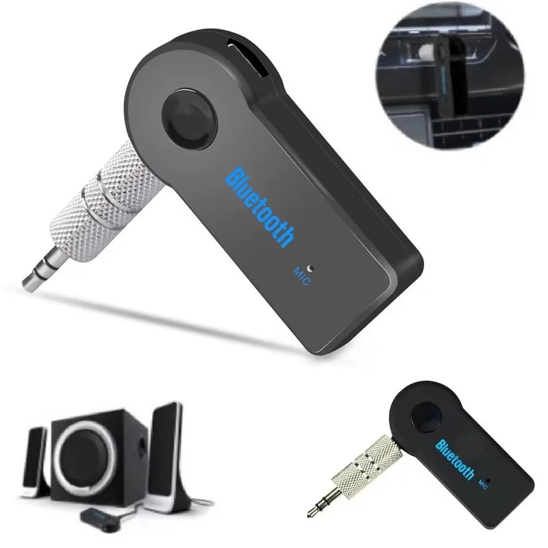 2-in-1 Wireless Bluetooth Car Audio Receiver & Handsfree Kit Bluetooth Car Adapter HIP
