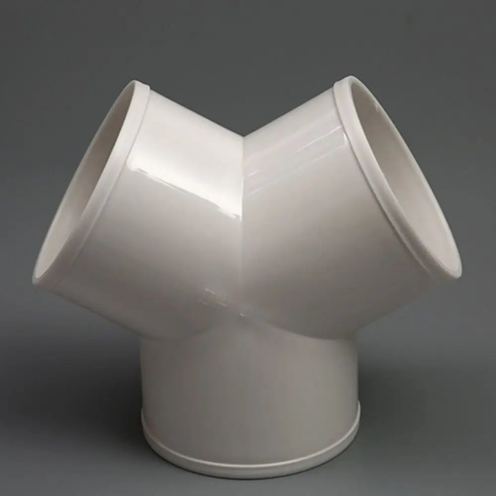 PVC T/Y Duct Connector 100/150/200mm – 3-Way Ventilation PVC Duct Connector HIP