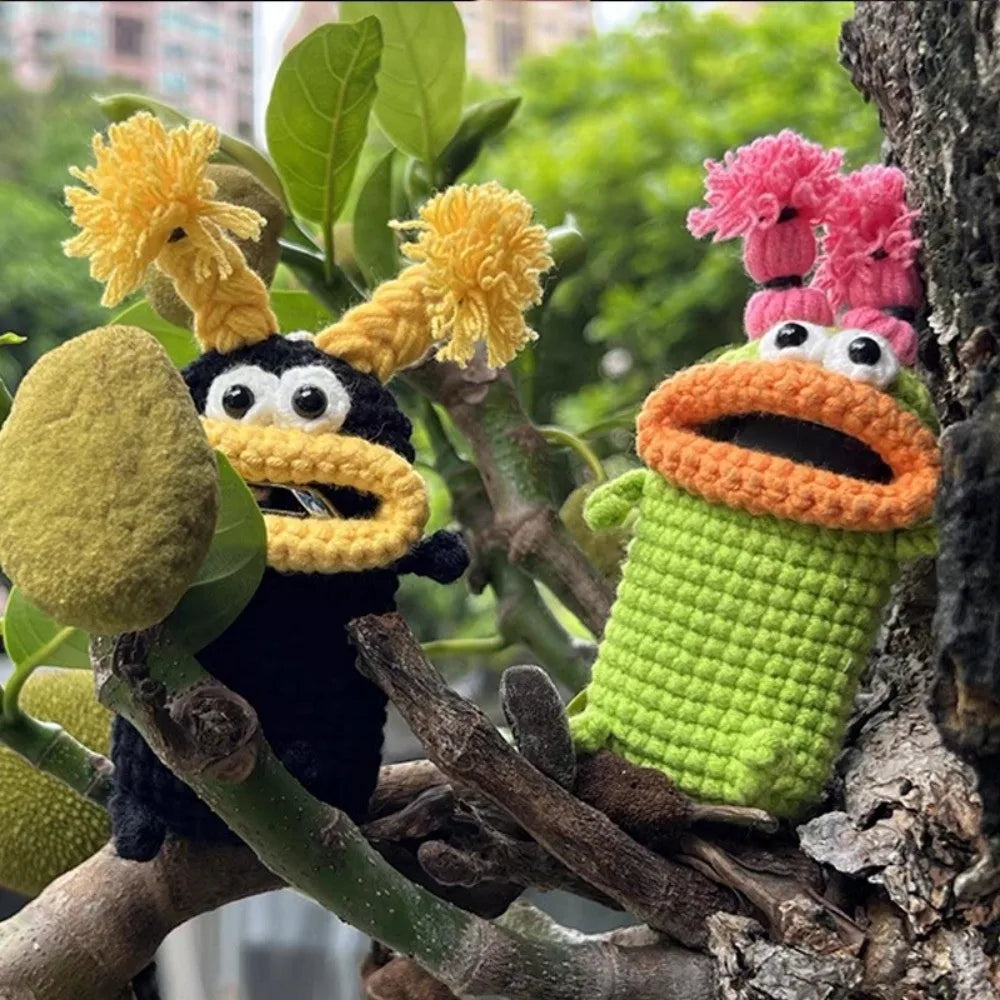 Handmade Knitted Key Pouch – Cute Pull-Out Key Holder Knitted Key Holder HIP
