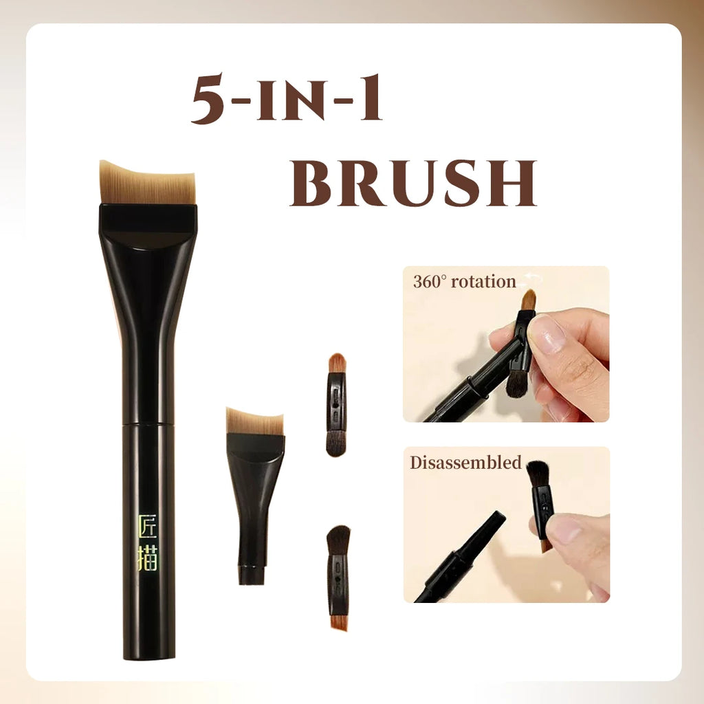 5-in-1 Modular Makeup Brush – Foundation, Concealer & More Modular Makeup Brush HIP