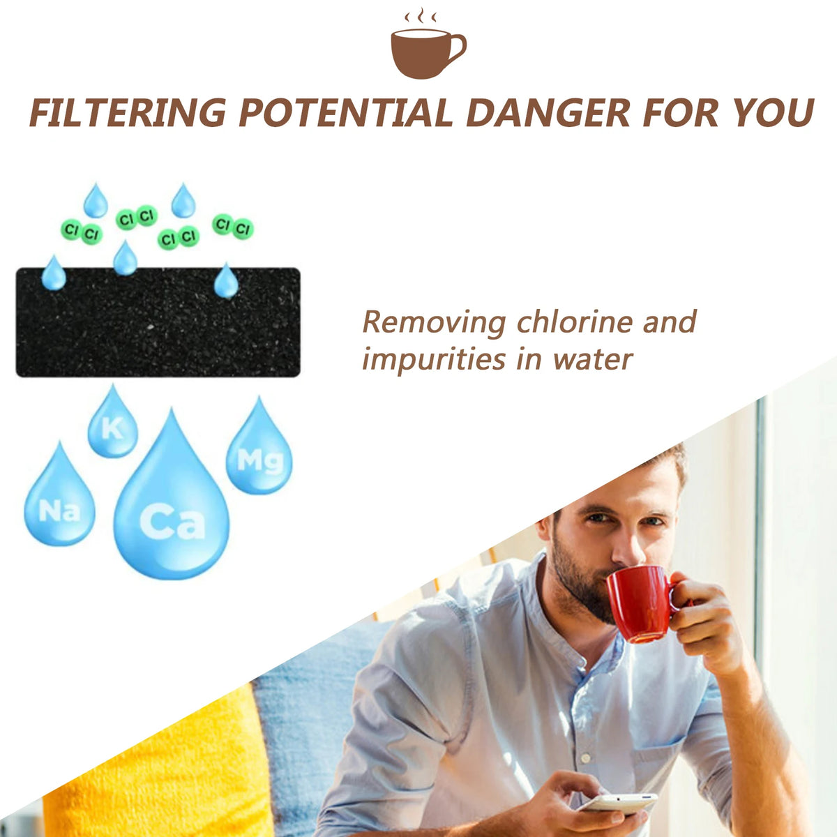 12 Pack Coffee Replacement Filter Coffee Filter Compatible with Keurig Coffee Maker Machine Coffee Machine Accessory HIP