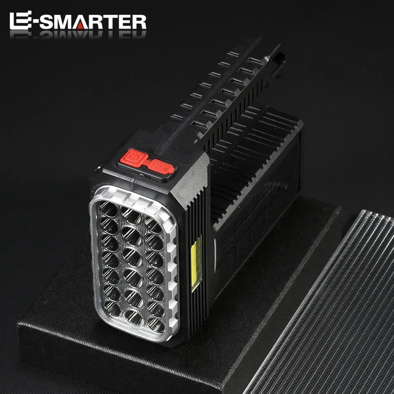 ESMARTER Solar USB Rechargeable LED Flashlight – 4 Modes LED Flashlight Torch HIP
