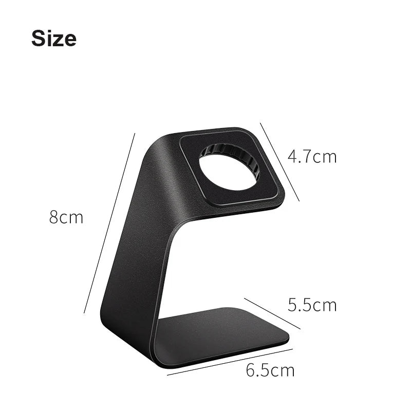 Aluminum Apple Watch Charging Stand Dock – Series 1–8 & SE Watch Charging Stand HIP