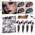 2Pcs Black Gradient Change Lip Stain Gothic Matte Lip Tint Waterproof Long Lasting Vampire Liquid Lipstick Halloween Party HIP 4 Colors