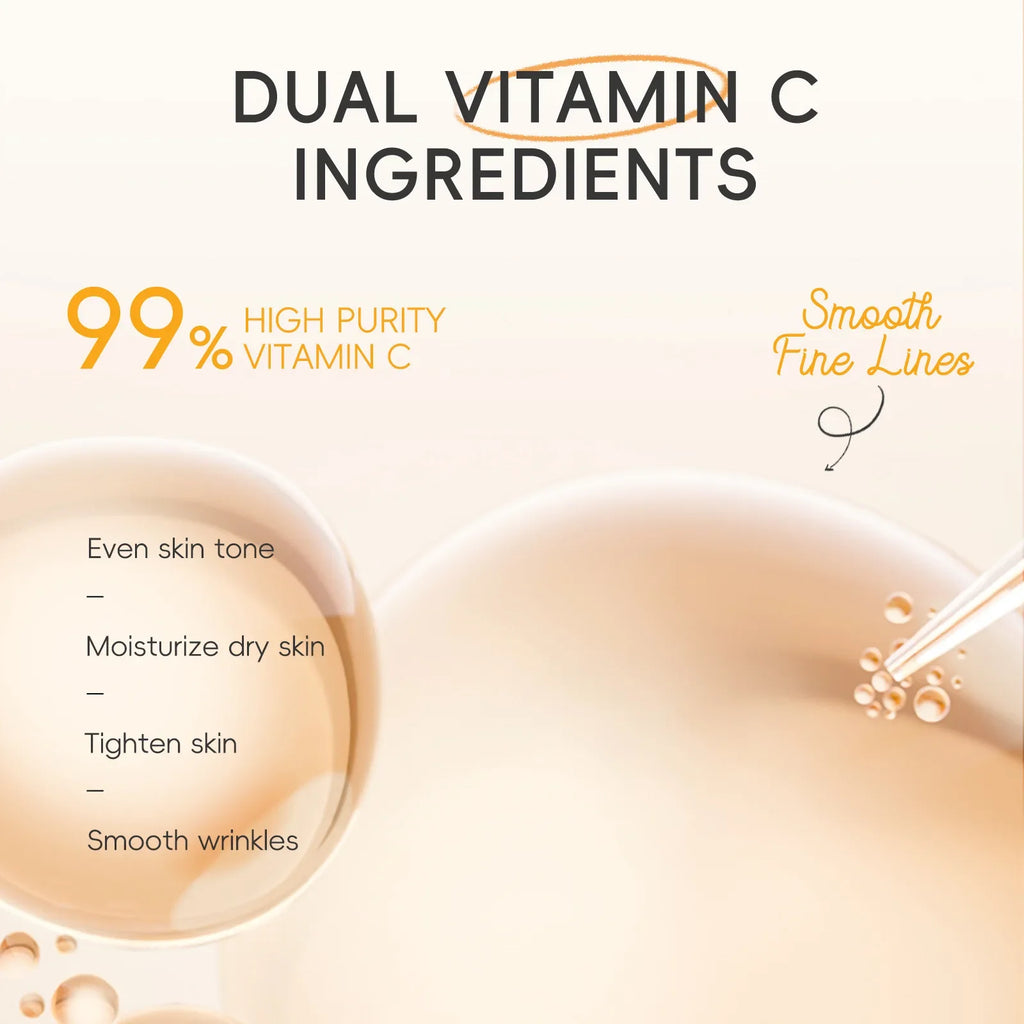 LAIKOU Vitamin C 3-Piece Skincare Set – Serum, Eye Cream & Moisturizer Skincare Gift Set HIP