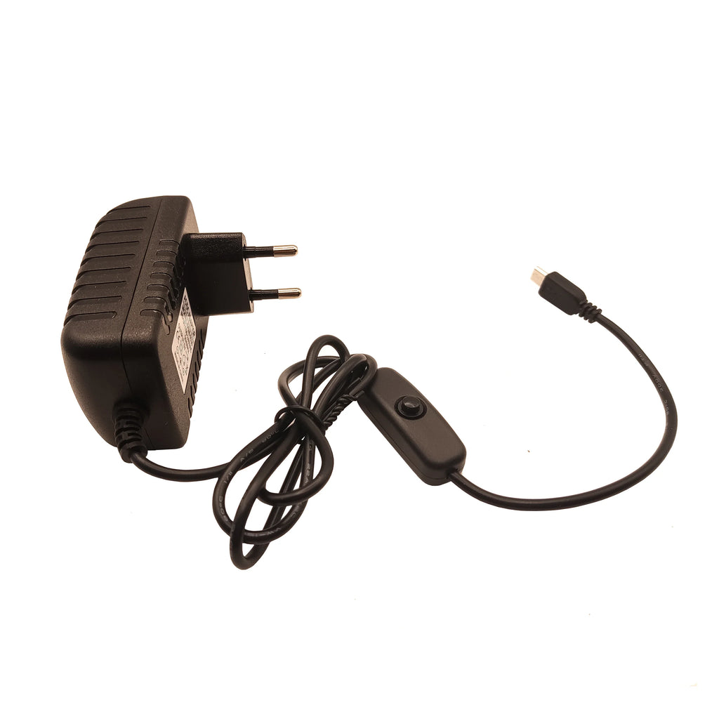 5V 3A Micro USB Power Adapter with Switch – Raspberry Pi USB Power Adapter HIP