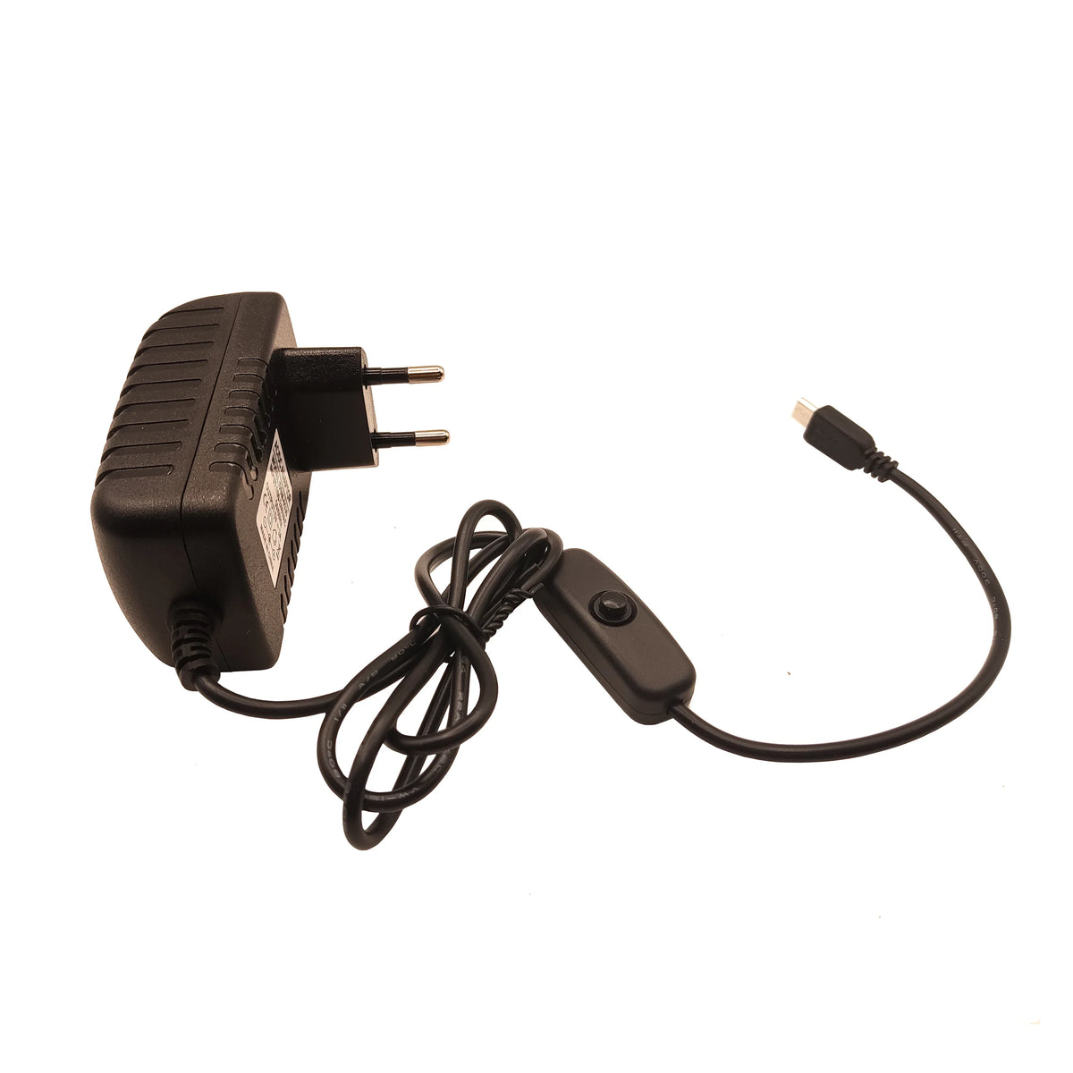 5V 3A Micro USB Power Adapter with Switch – Raspberry Pi USB Power Adapter HIP