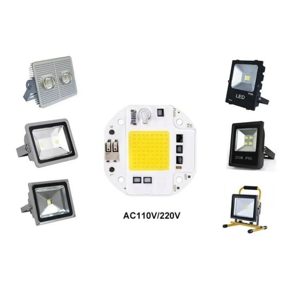 50W 70W 100W COB LED Chip AC 110V 220V – No Driver DIY COB LED Chip HIP