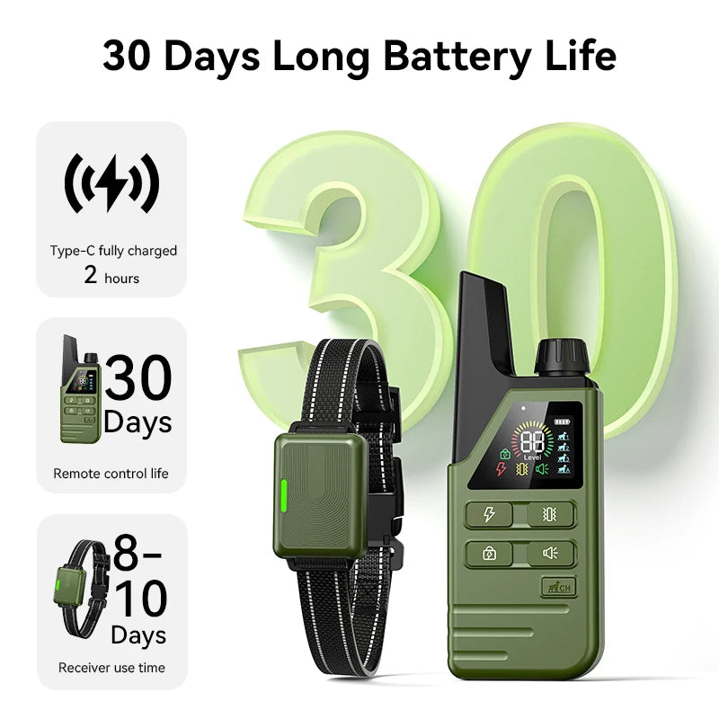ROJECO Electric Dog Training Collar Remote Control Pet Puppy Dog Bark Stop Collar Waterproof Rechargeable Anti Barking Device HIP