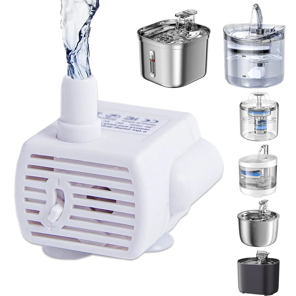 USB Water Pump For Multiple Styles Pet Cat Water Fountain Auto Cat Dog Drinking Fountain Replacement Water Mute Pump Accessories HIP