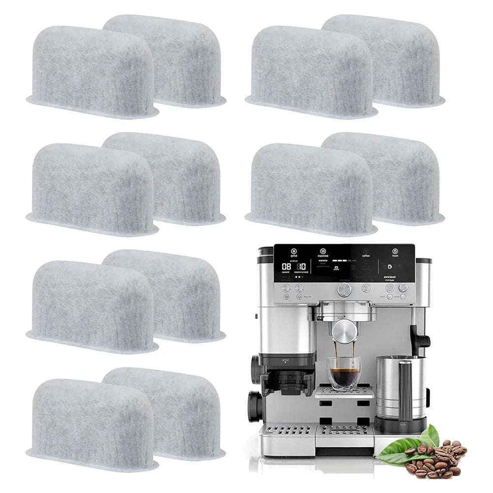 Replacement Charcoal Water Filters 12packs For For Espresso Machine Reduce Impurities Improved Coffee Taste Accessories HIP