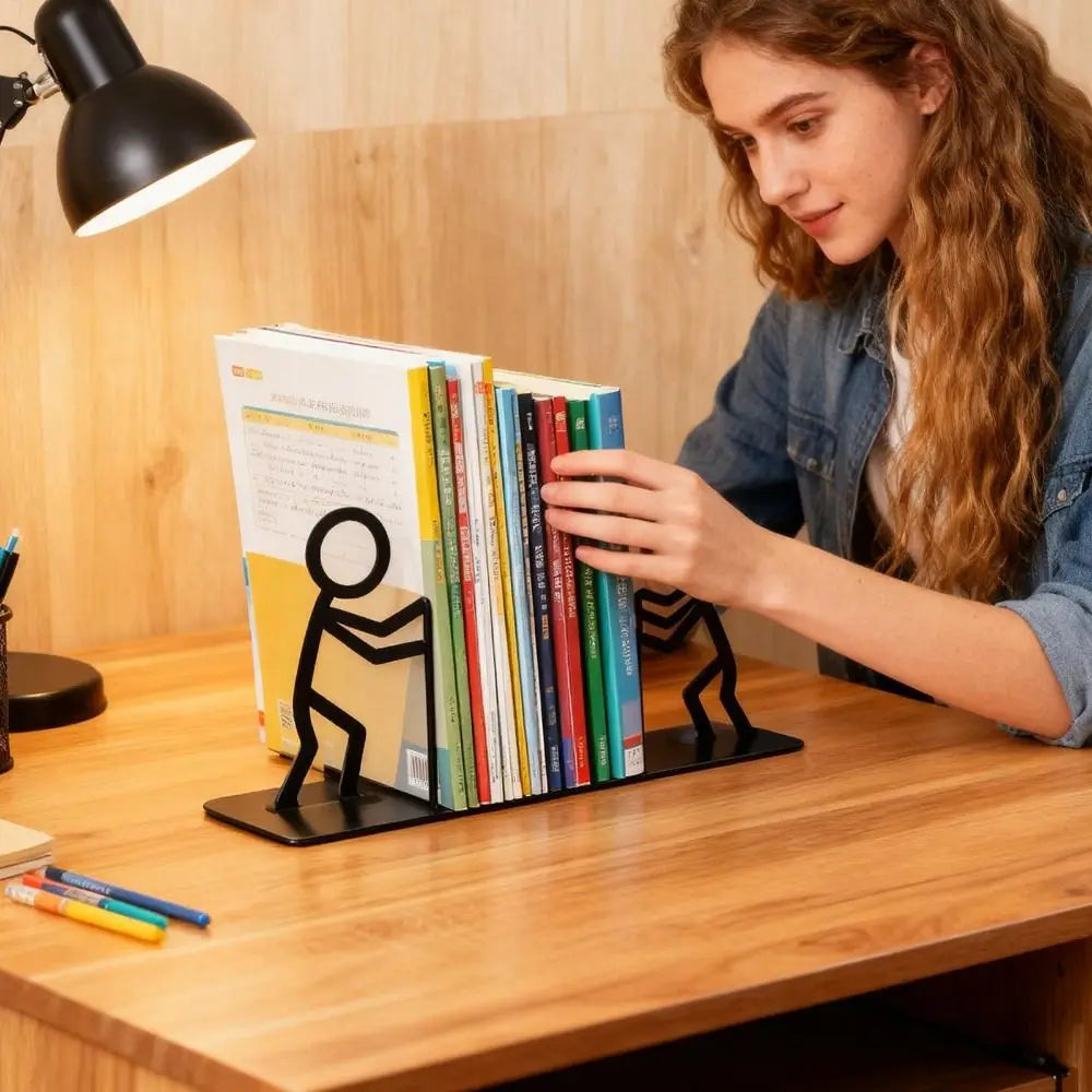Decorative Metal Bookends – Unique Book Lover Desk Decor Decorative Bookends HIP