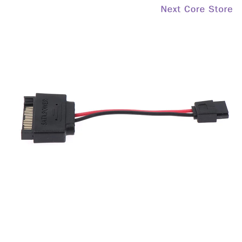 SATA 15-Pin to 6-Pin Slimline Power Adapter Cable 20AWG SATA Power Adapter HIP