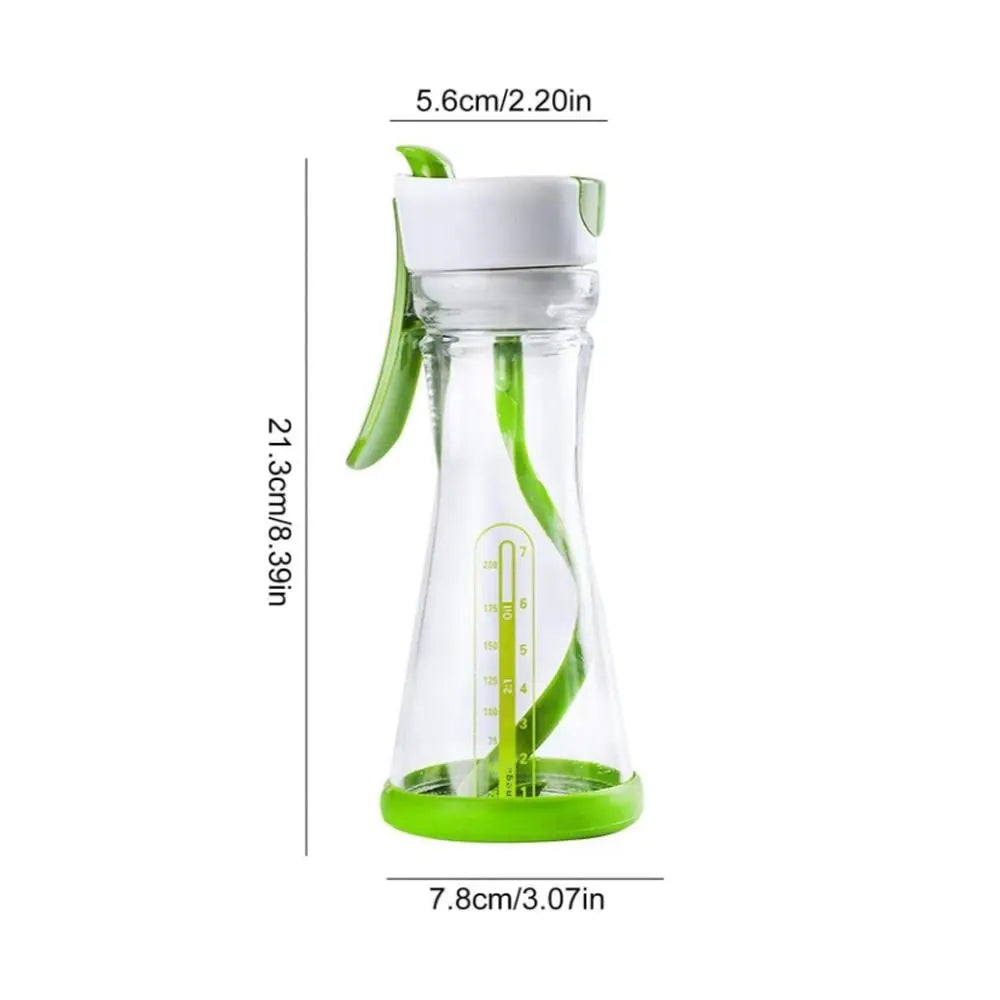 Leak-Proof Salad Dressing Shaker Bottle with Measuring Scale Dressing Shaker Bottle HIP