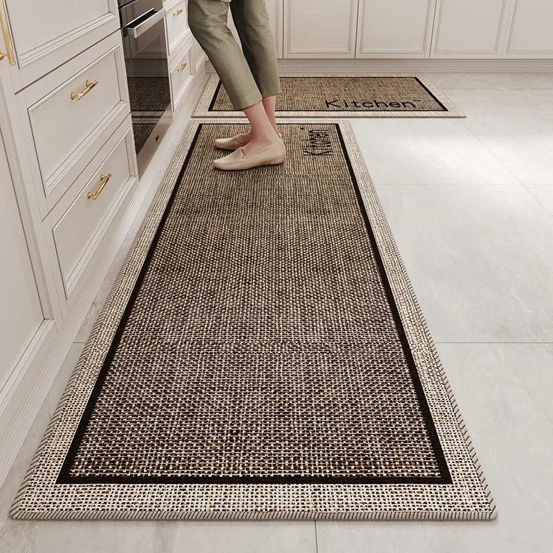 Kitchen Floor Mat – Wear-Resistant Polyester Area Rug Kitchen Area Rug HIP GU3850-QD 1pc 50x120cm