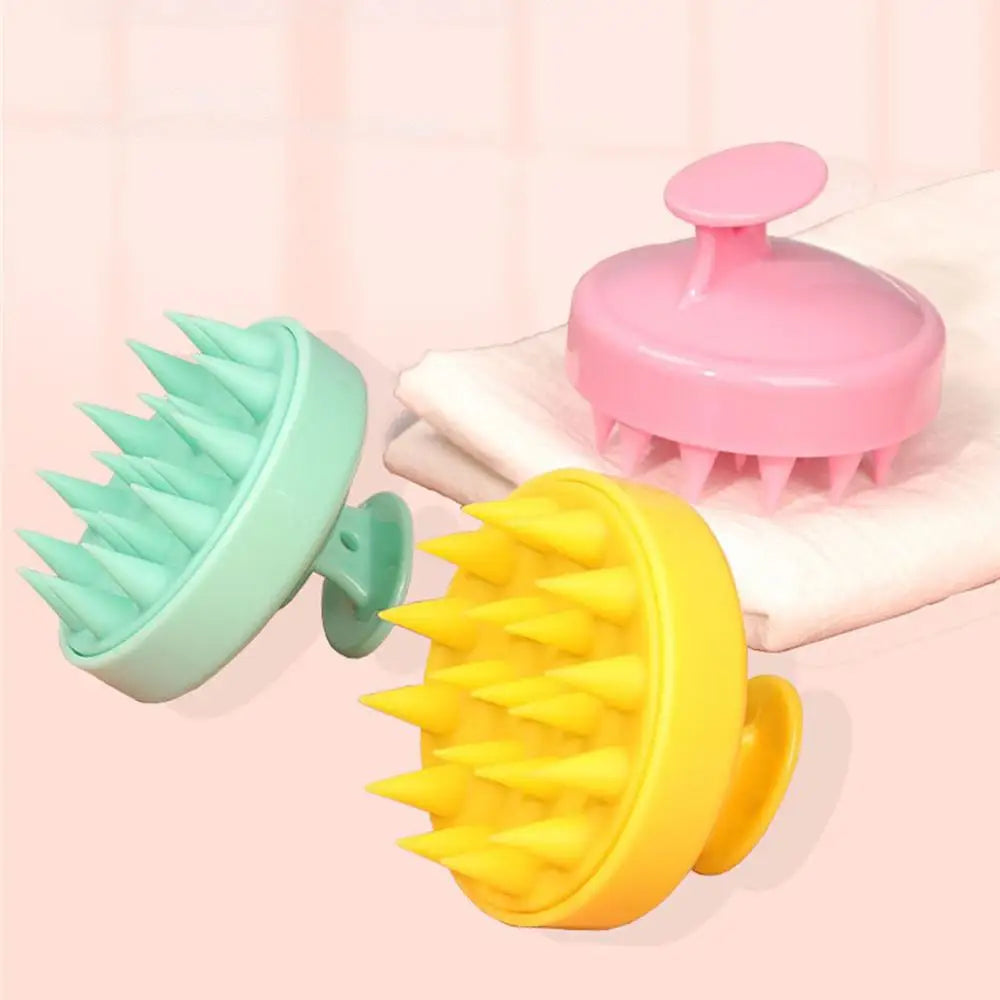 Plastic Silicone Massage Comb Clean The Scalp Thoroughly Scalp Massage Easy Foaming Head Massage Brush Shampoo Brush Bath Comb HIP