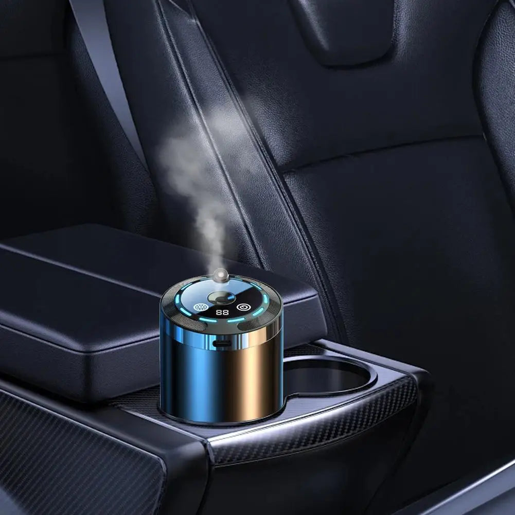 Smart Electric Car Fragrance With Digital Display 3 Modes Adjustable Mist Output Essential Diffuser Portable Car Air Purifier HIP