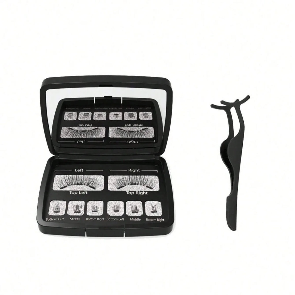 Magnetic Eyelashes Natural Look (No Eyeliner Needed) 3 Magnets Magnets Clusters Double Strips Clip On Easy Reusable (Very Natura HIP 24p clip