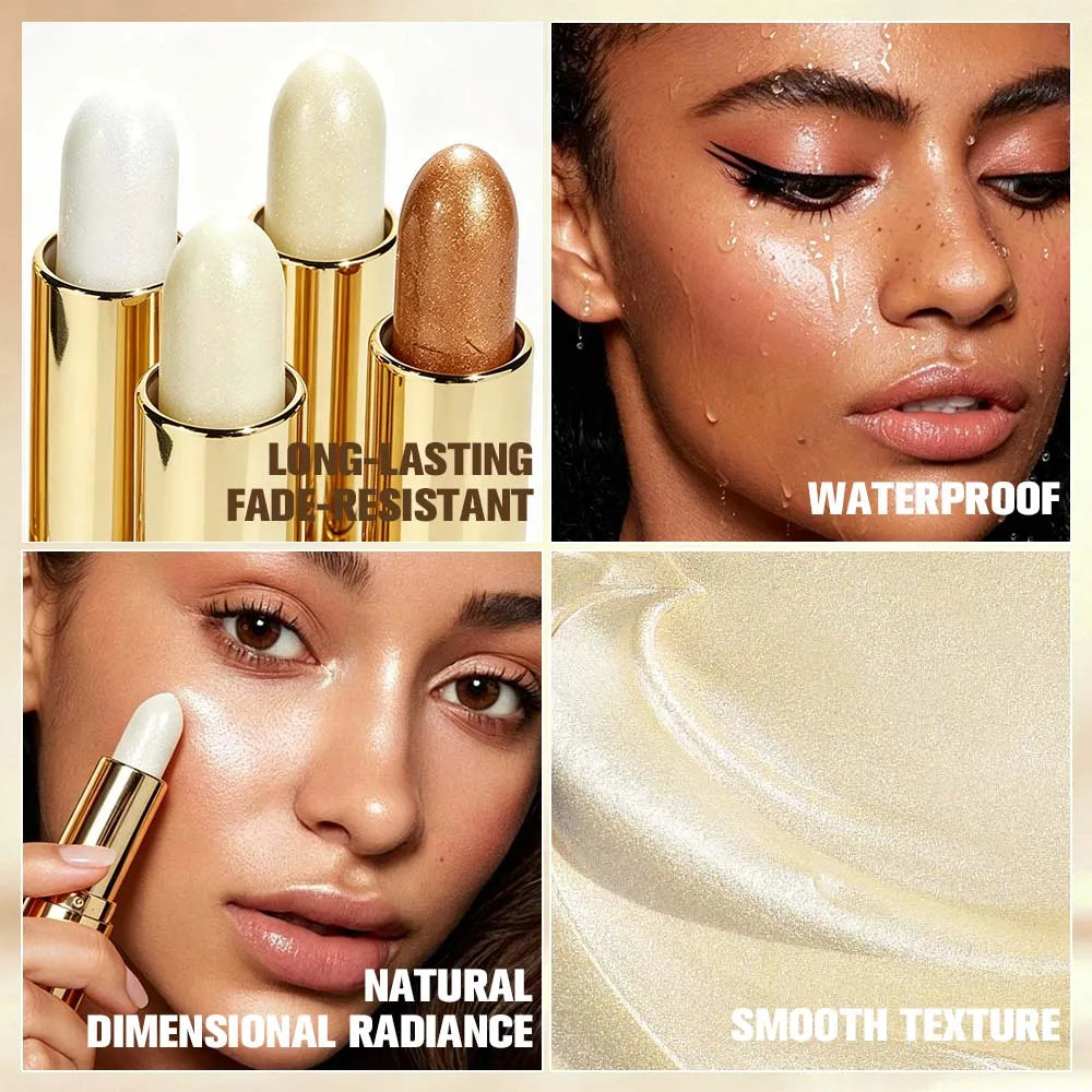 JUJU Dream Cream Highlighter Stick – Shimmer Glow & Contour Cream Highlighter Stick HIP