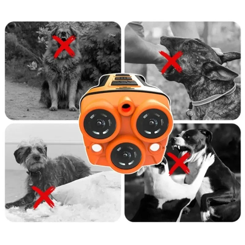 5-in-1 Ultrasonic Dog Deterrent & Training Device with LED Dog Training Device HIP