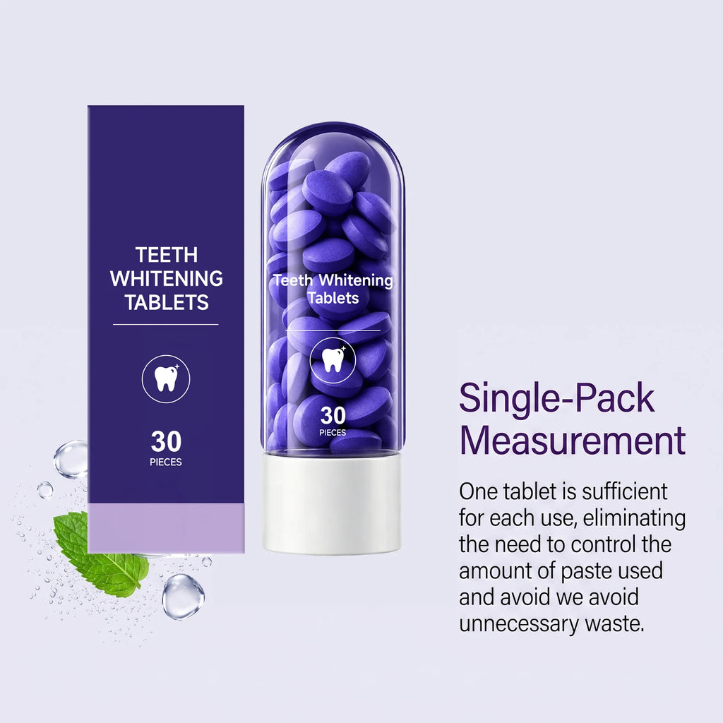 Purple Toothpaste Tablets & Mint Mouthwash Sachet Travel Kit Travel Oral Care Kit HIP