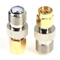 F Female to SMA Male RF Coaxial Adapter | Brass Connector RF Coaxial Adapter HIP 1Pc